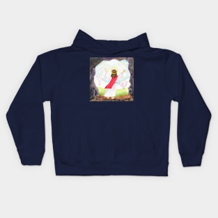 Watercolor Easter Jesus Kids Hoodie